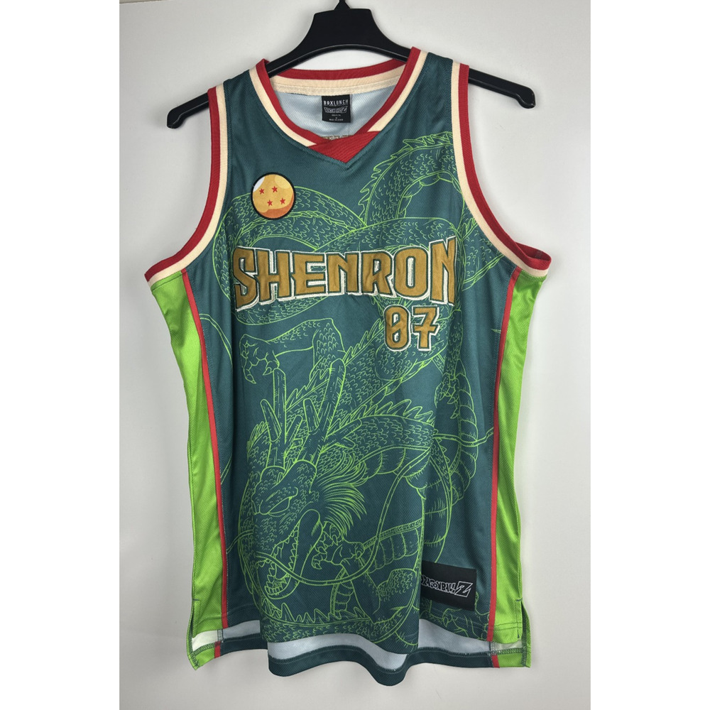 Dragon Ball Z Shenron Basketball Jersey DBZ 07 Patch Embroidered BoxLunch Medium - Picture 2 of 11